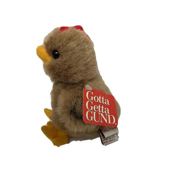 Gund  My Name is Peppers Brown Hen  Chicken  Rooster Bird 6Stuff " x 4" - Picture 3 of 4